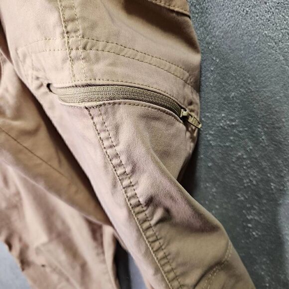 Wrangler Outdoor Series Cargo Pants Mens Size 30x30 Khaki Nylon Hiking Tan - Picture 3 of 12